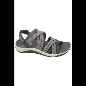 Skechers Gray and Black Women's Sandals